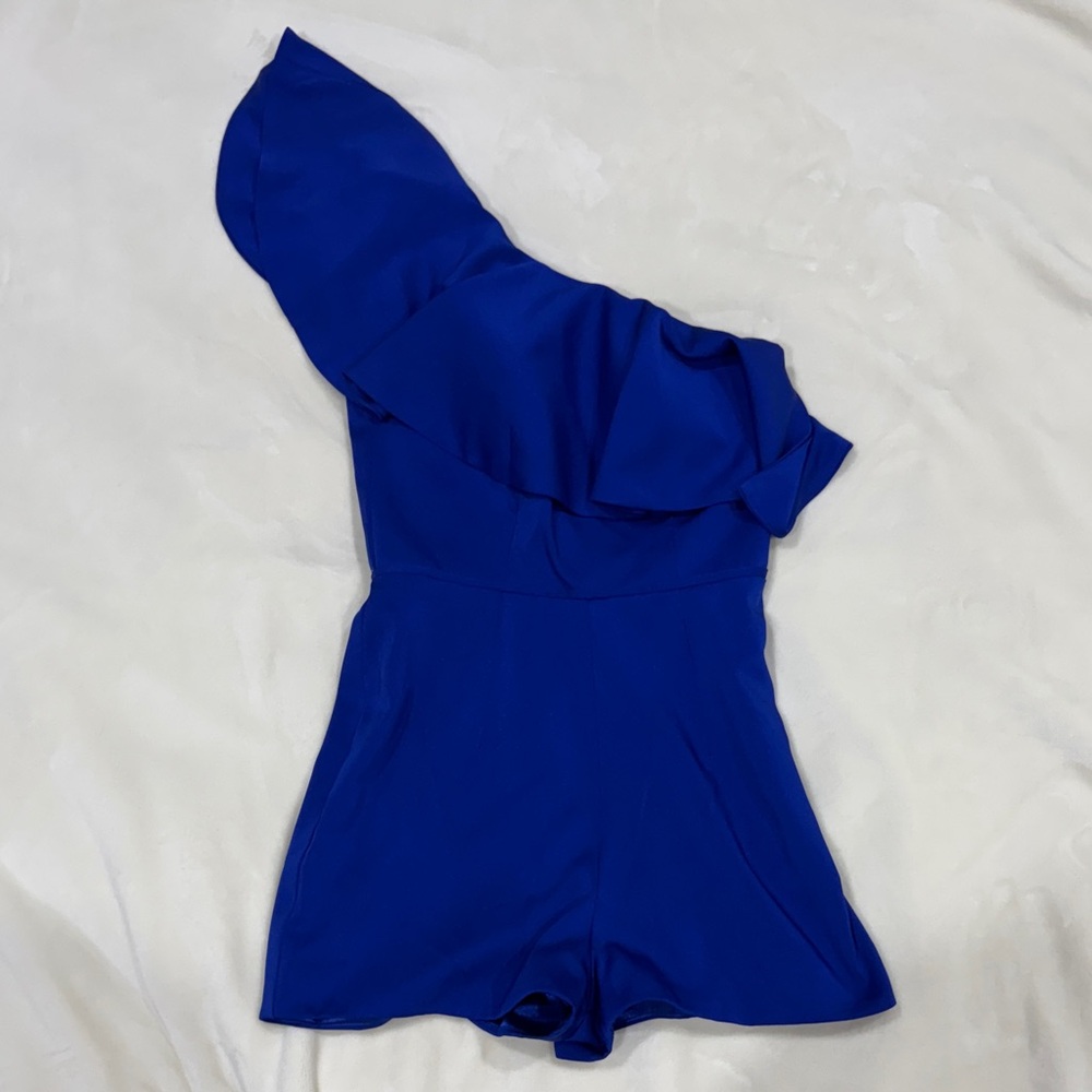 Mac Duggal Vibrant Blue Romper